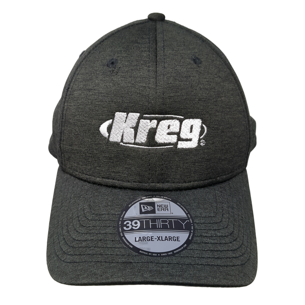 Kreg Fitted Baseball Cap Black Xl Embroidered Vented Holes 39thirty New Era
